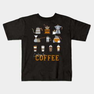 Looking for Delicious Coffee Drink Kids T-Shirt